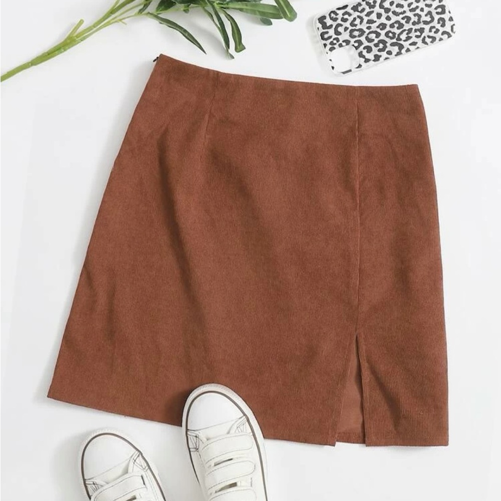 SHEIN corduroy skirt